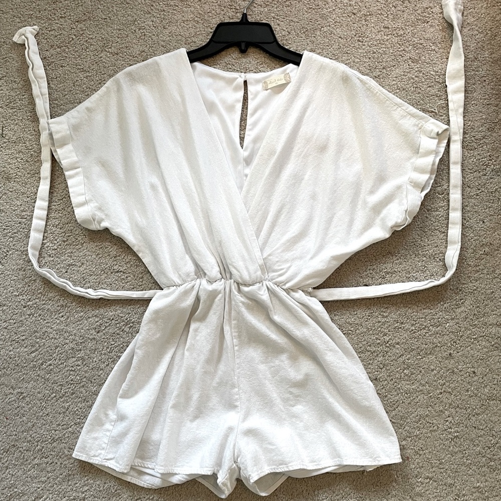 Afraid State White Romper